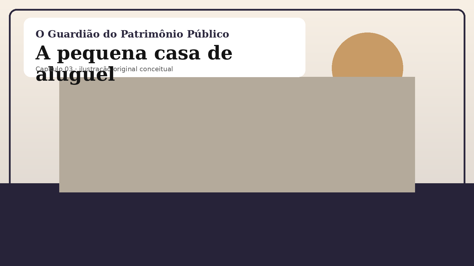 Ilustração original do capítulo 3: A pequena casa de aluguel