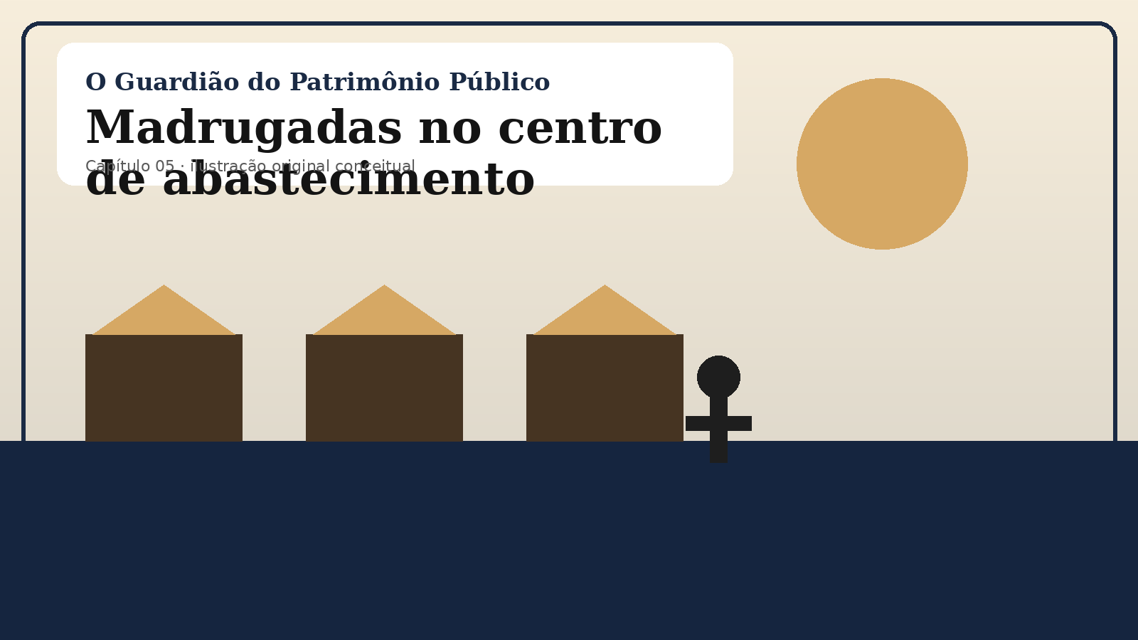 Ilustração original do capítulo 5: Madrugadas no centro de abastecimento