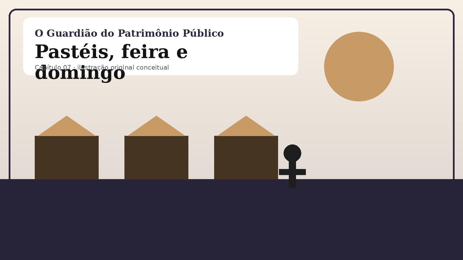 Ilustração original do capítulo 7: Pastéis, feira e domingo