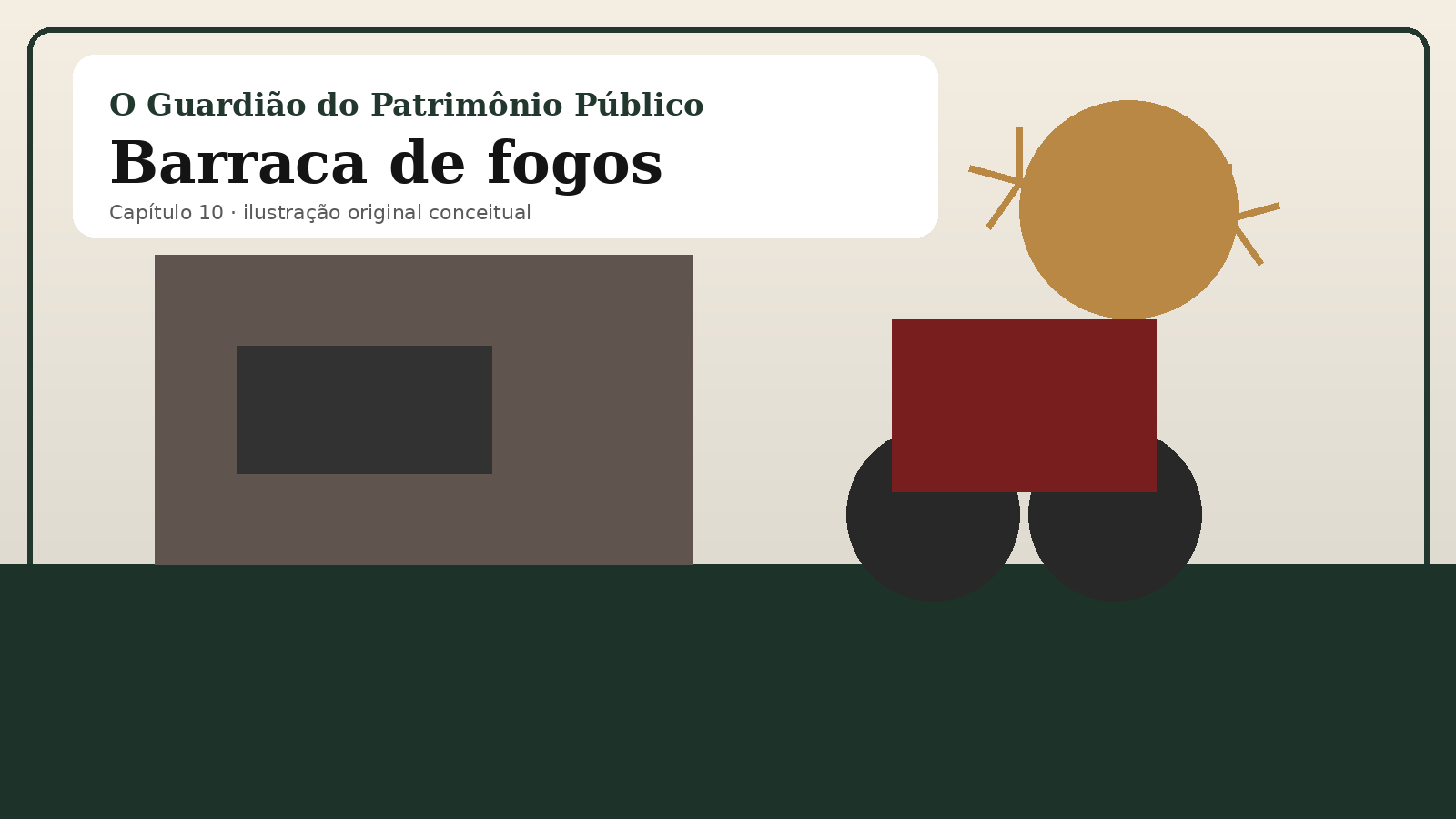 Ilustração original do capítulo 10: Barraca de fogos