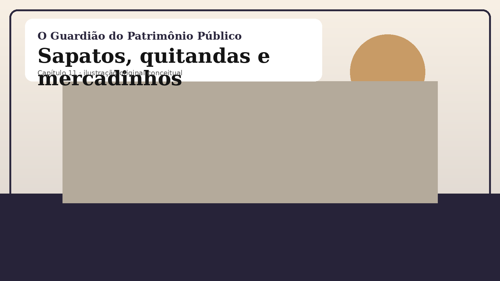 Ilustração original do capítulo 11: Sapatos, quitandas e mercadinhos