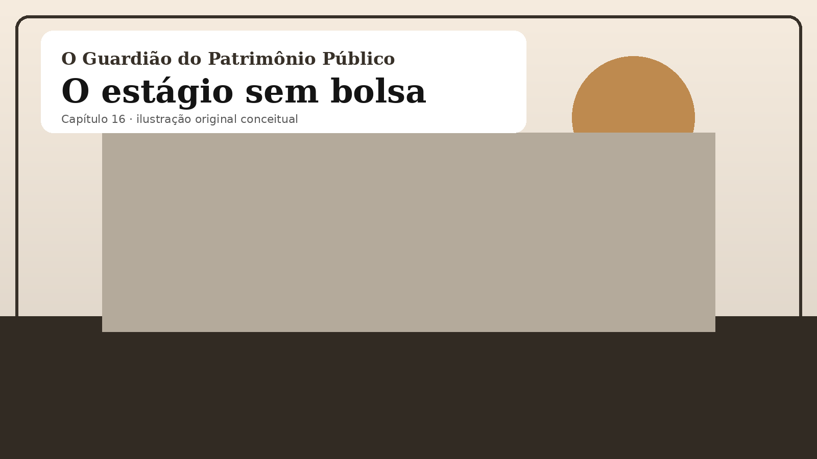 Ilustração original do capítulo 16: O estágio sem bolsa