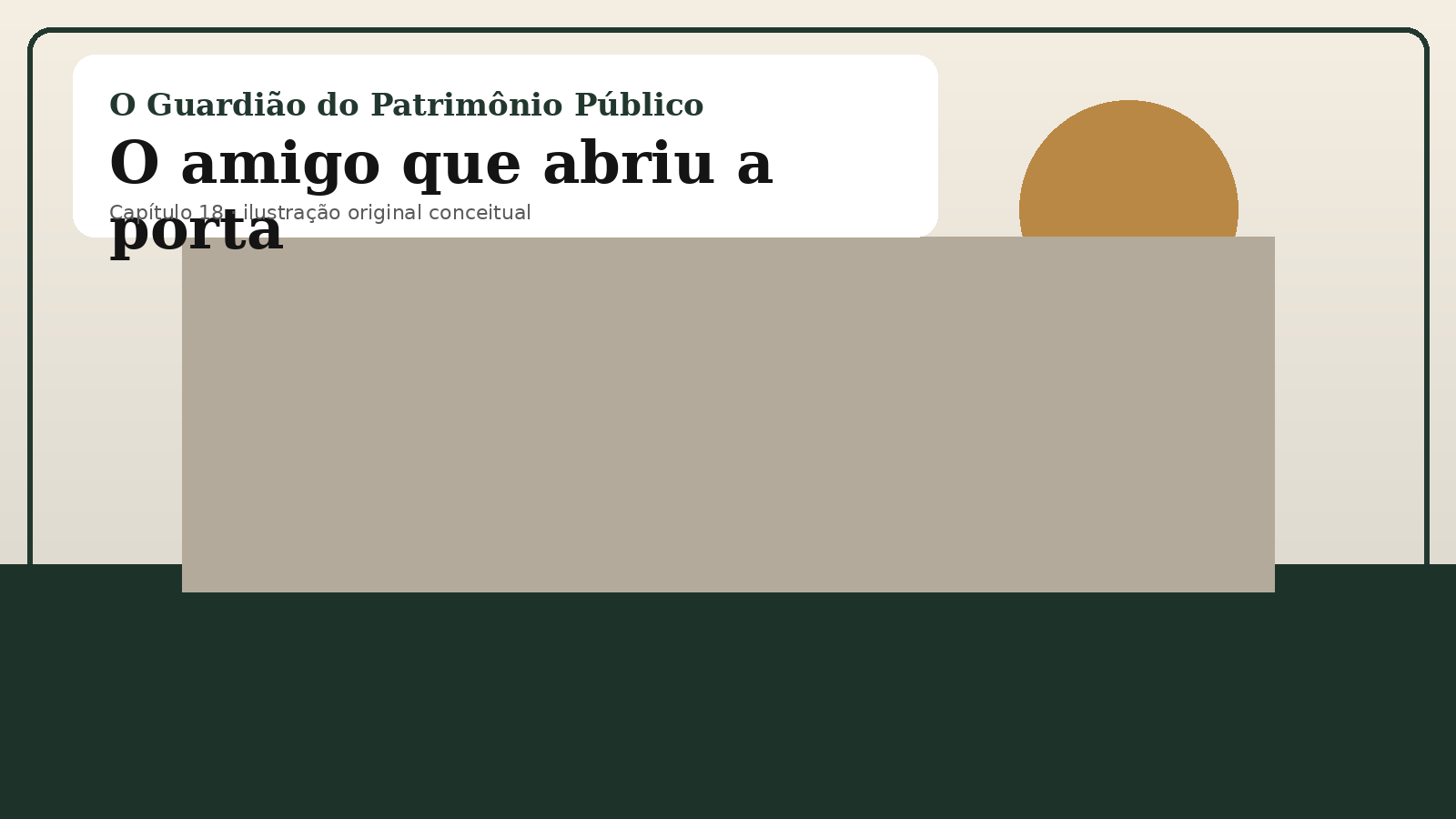 Ilustração original do capítulo 18: O amigo que abriu a porta