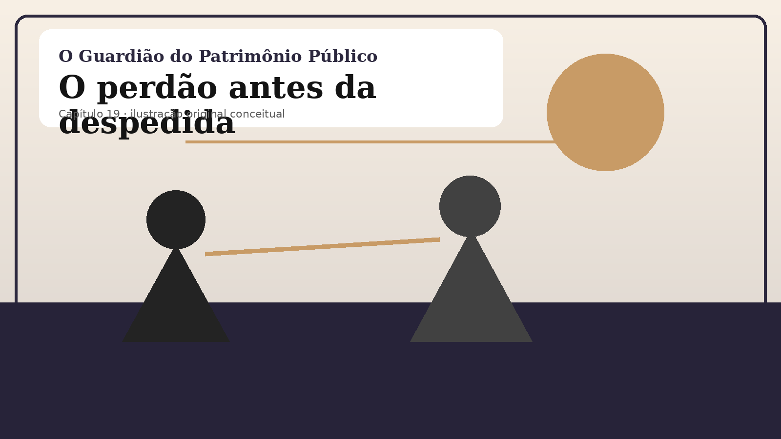 Ilustração original do capítulo 19: O perdão antes da despedida