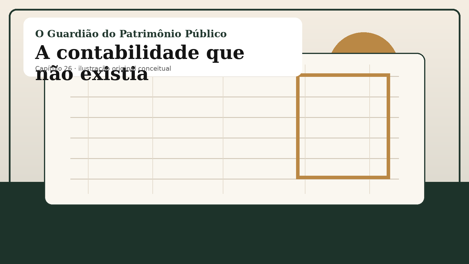 Ilustração original do capítulo 26: A contabilidade que não existia