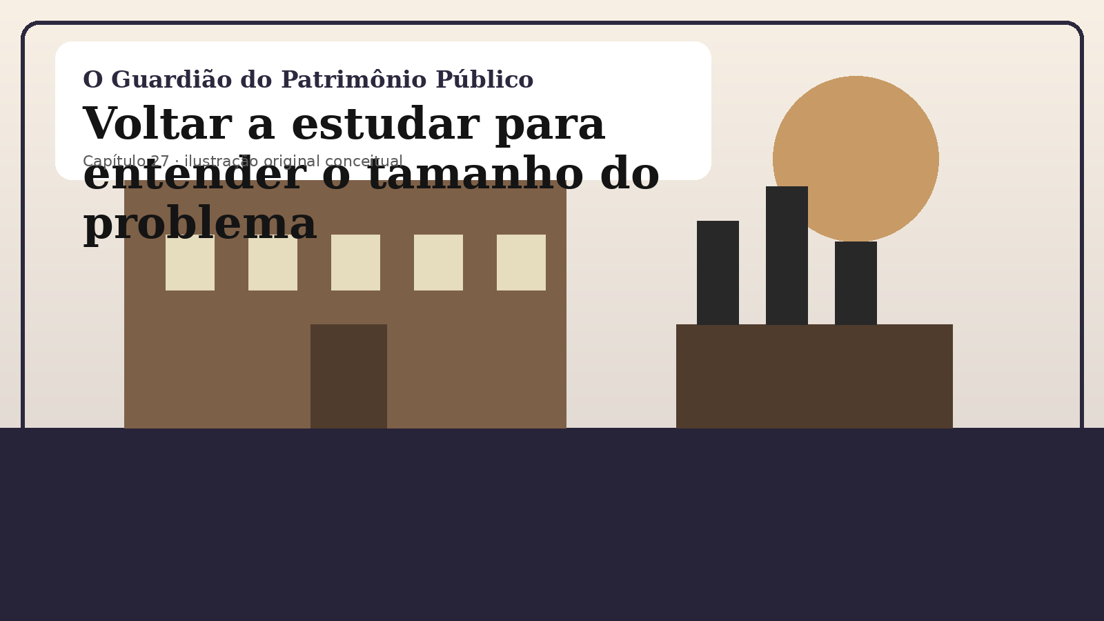 Ilustração original do capítulo 27: Voltar a estudar para entender o tamanho do problema