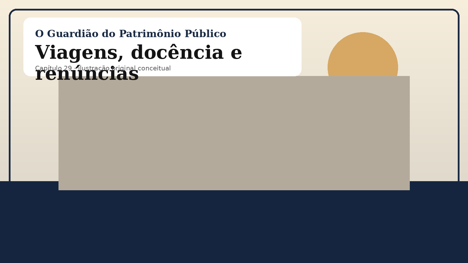 Ilustração original do capítulo 29: Viagens, docência e renúncias