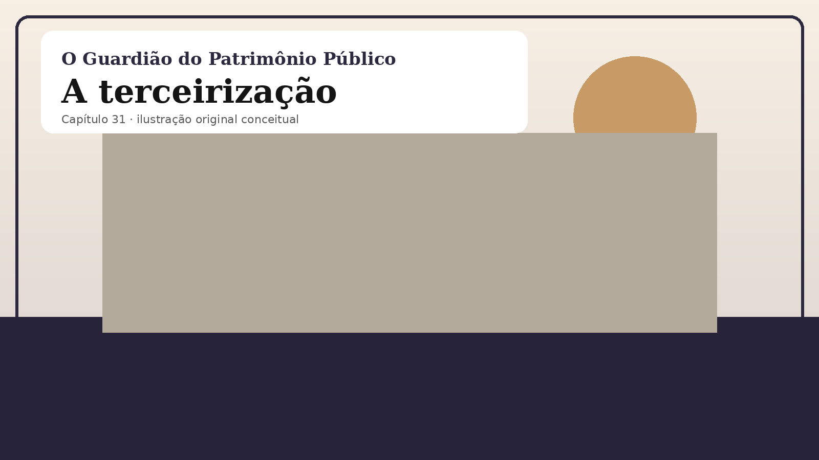 Ilustração original do capítulo 31: A terceirização