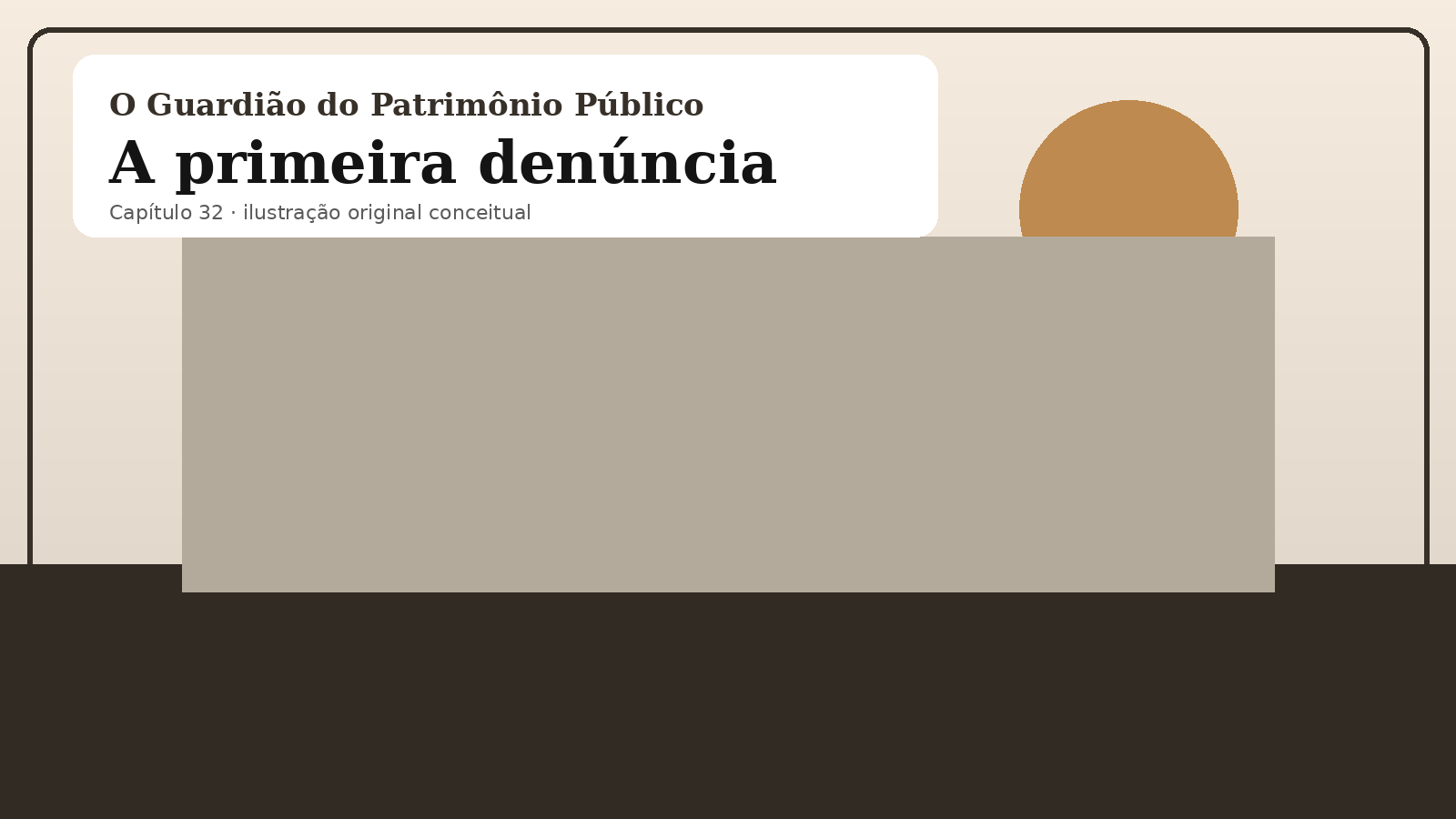 Ilustração original do capítulo 32: A primeira denúncia