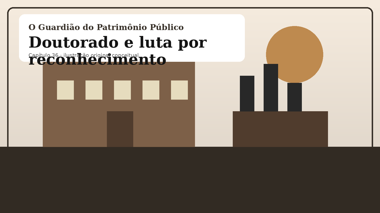 Ilustração original do capítulo 36: Doutorado e luta por reconhecimento